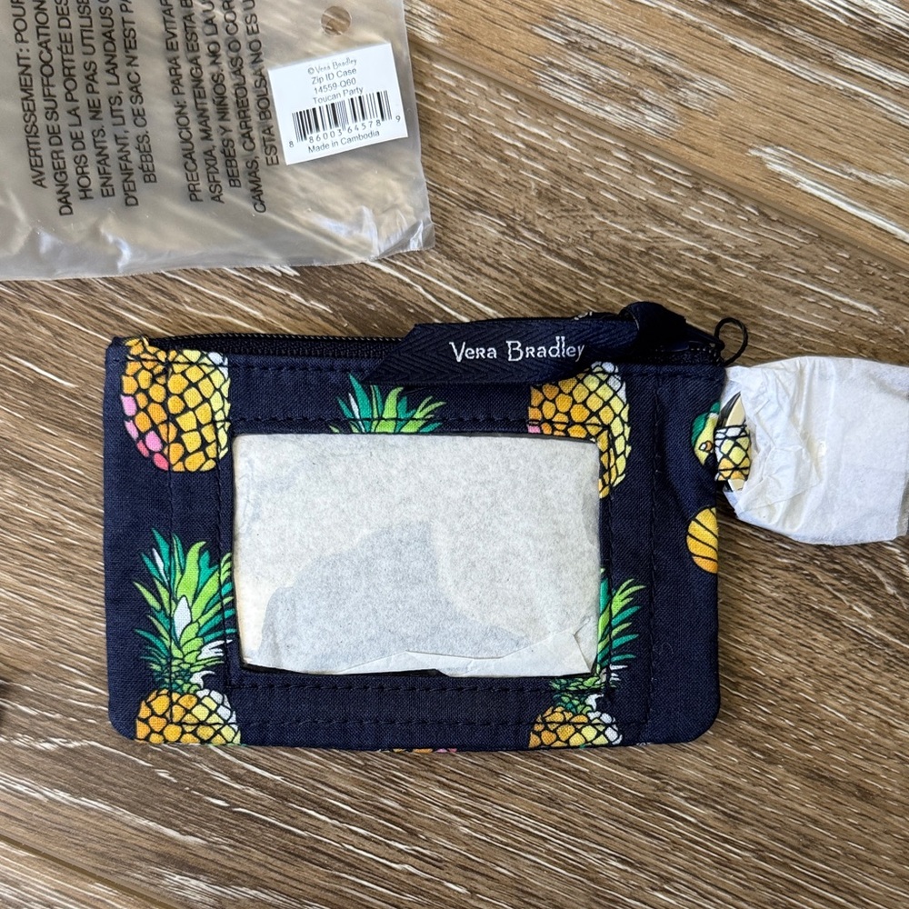 Vera Bradley Kids Pineapple ID Case - Black